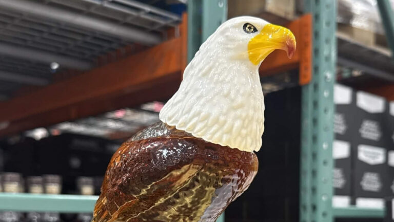 Costco is selling a bald eagle bourbon bottle and shoppers can’t get enough