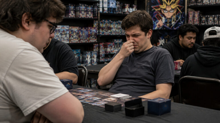 A card shop in Oregon has suspended its Yu-Gi-Oh! tournaments after complaints about “poor hygiene” from players