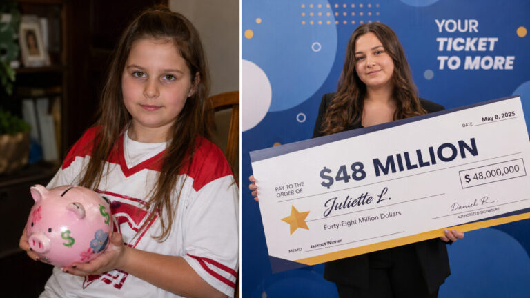 At 5 years old, Juliette donated all her savings to Haiti.  Thirteen years later, she won 48 million in the lottery
