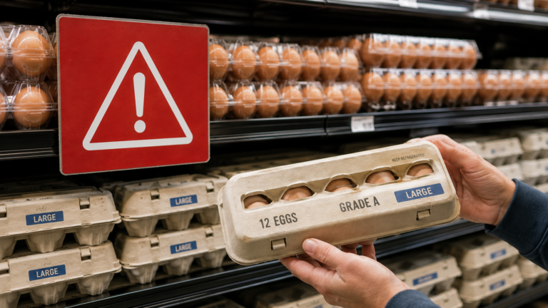 19 MILLION EGGS RECALLED AT SEVERAL SUPERMARKETS OVER POSSIBLE SALMONELLA CONTAMINATION