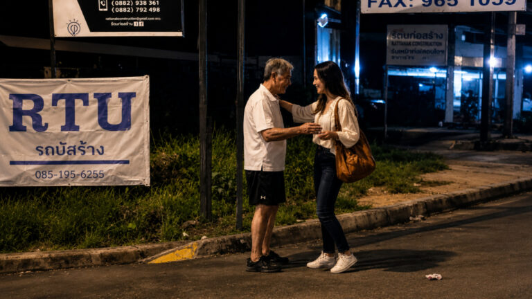 A 72-YEAR-OLD FATHER ACCOMPANIES HIS ADULT DAUGHTER EVERY DAY TO A POORLY LIT BUS STOP TO PROTECT HER