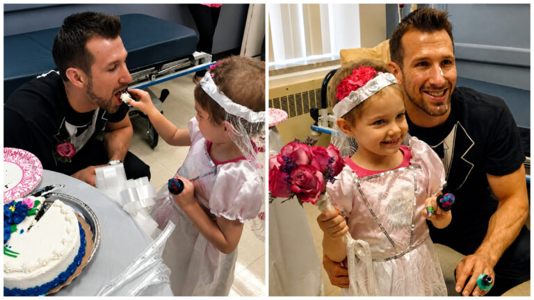 A 4-YEAR-OLD GIRL WITH CANCER “MARRIED” HER NURSE IN A PLAYFUL CEREMONY AFTER SAYING THAT, IF SHE HAD A FUTURE, SHE WOULD LIKE A MAN AS CARING AS HIM