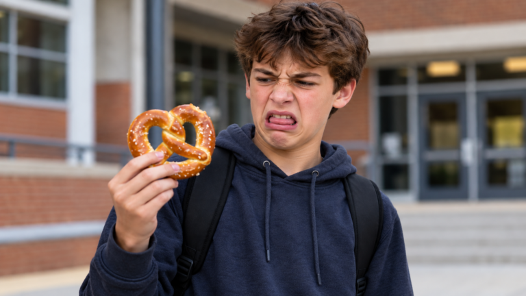 FAMILY SUED MIDDLE SCHOOL OVER PRETZELS DUSTED WITH OVEN CLEANER